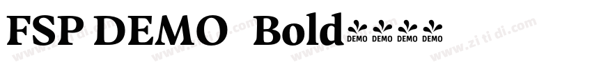 FSP DEMO   Bold字体转换